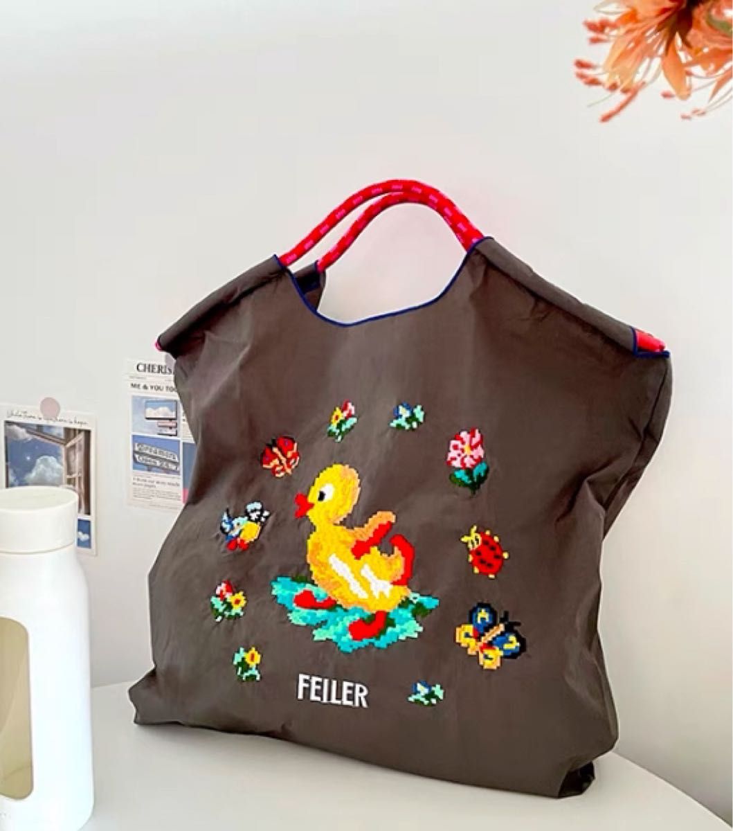 ボールアンドチェーン M エコバッグ フェイラー 刺繍 新品未使用