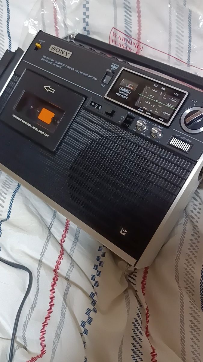 極美品】SONY CF-3800 昭和レトロ 高級ラジカセ 動作品 4スピーカー