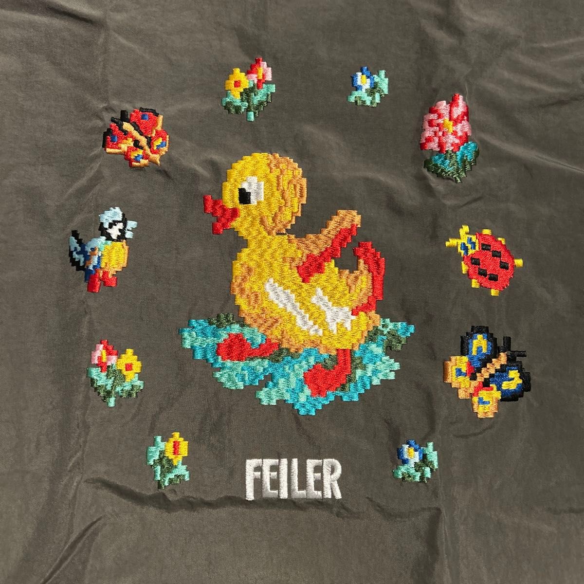 ボールアンドチェーン FEILER フェイラー タイプ 刺繍 アヒル グレー M