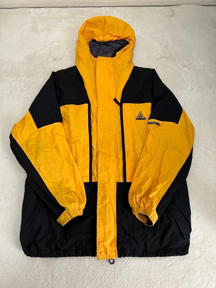 nike acg storm fit jacket yellow black 90s vintage ナイキ｜Yahoo