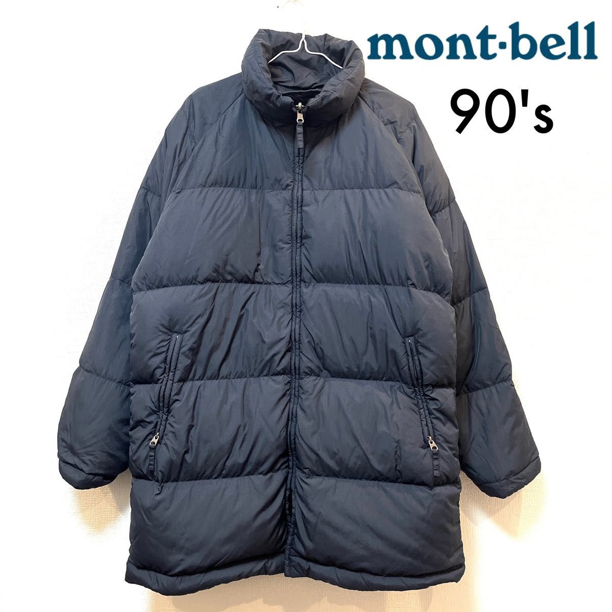 90年代 mont-bell(モンベル) 軽量ハイネックリバーシブルダウンコート