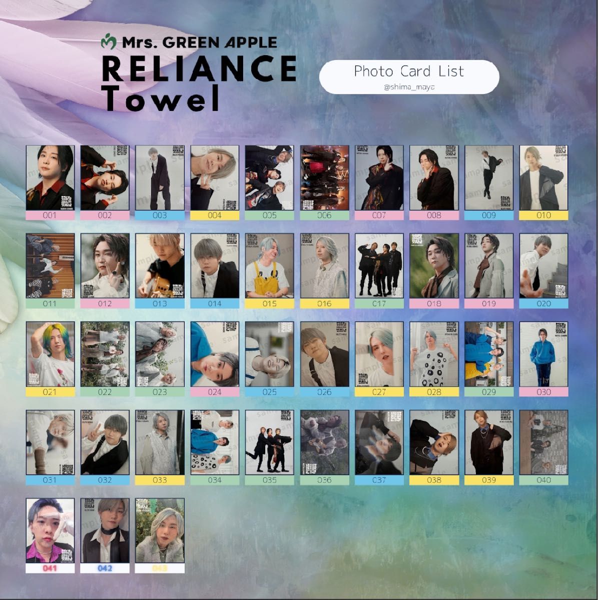 Mrs GREEN APPLE フォトカード｜Yahoo!フリマ（旧PayPayフリマ）