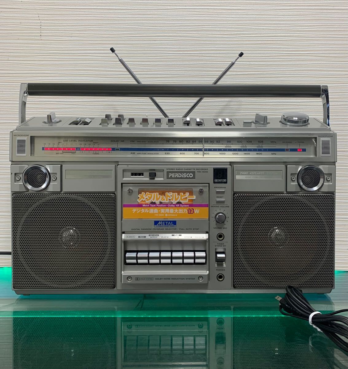 昭和レトロ☆HITACHI 日立 PERDISCO パディスコ TRK-8180 FM/AM