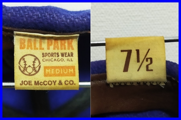 即決 良品 JOE McCOY&CO ジョーマッコイ BALL PARK ベースボール