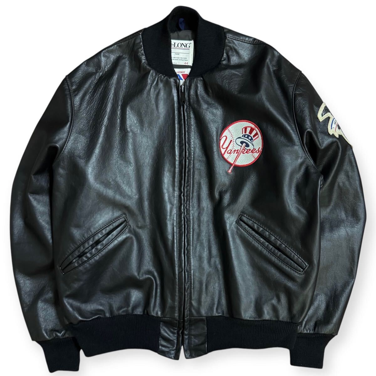 美品 MLB Delong USA製 ビンテージ ヤンキース オールレザー