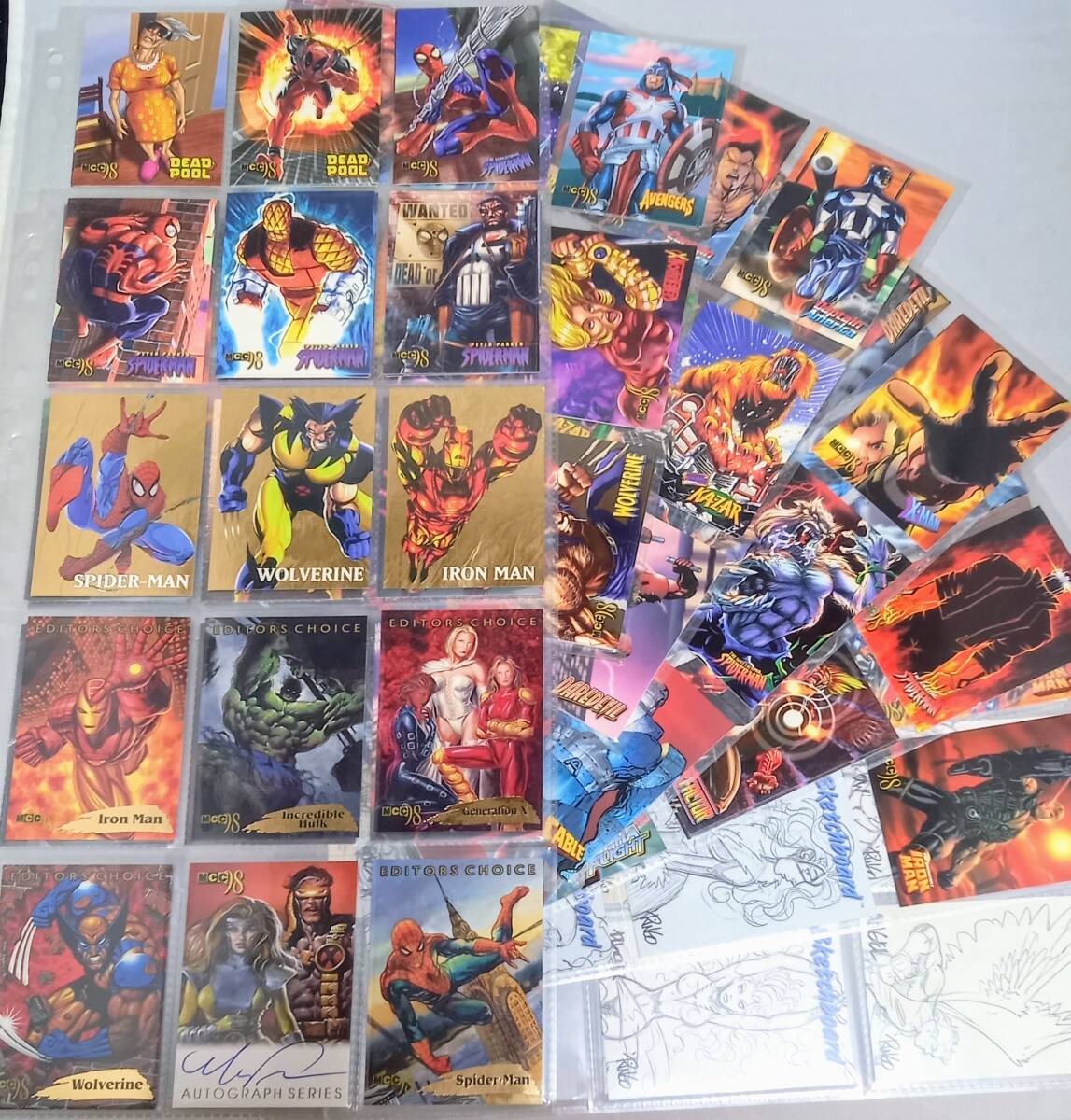 マーベル トレーディング カード 79種セット（直筆サイン＋ゴールド