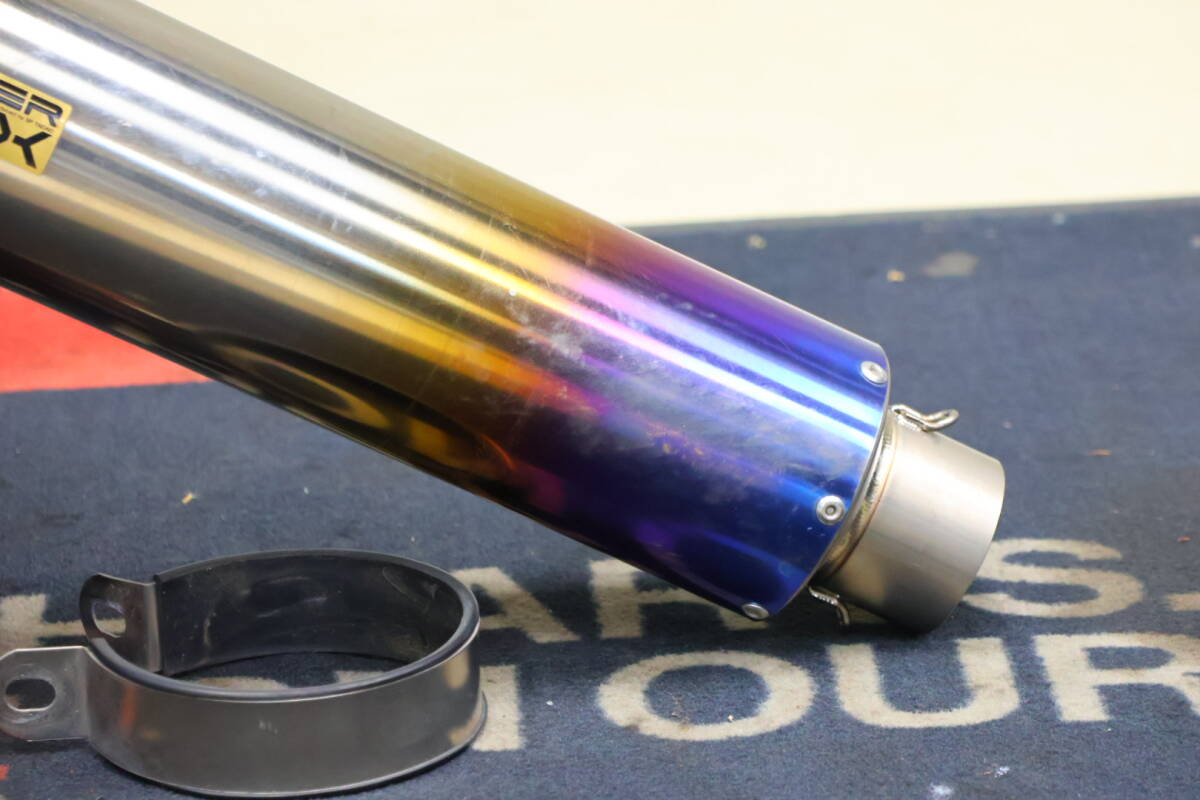 チタンサイレンサー・メガホンGP φ60.5.内50㎜パンチング チタン