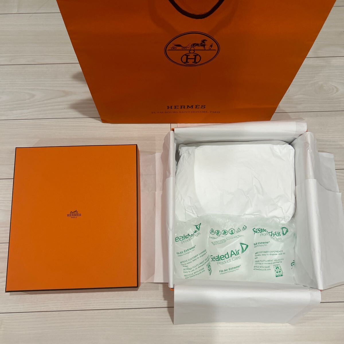 HERMES オレンジボックス 空箱 バーキン25 レア！HERMESネイビー