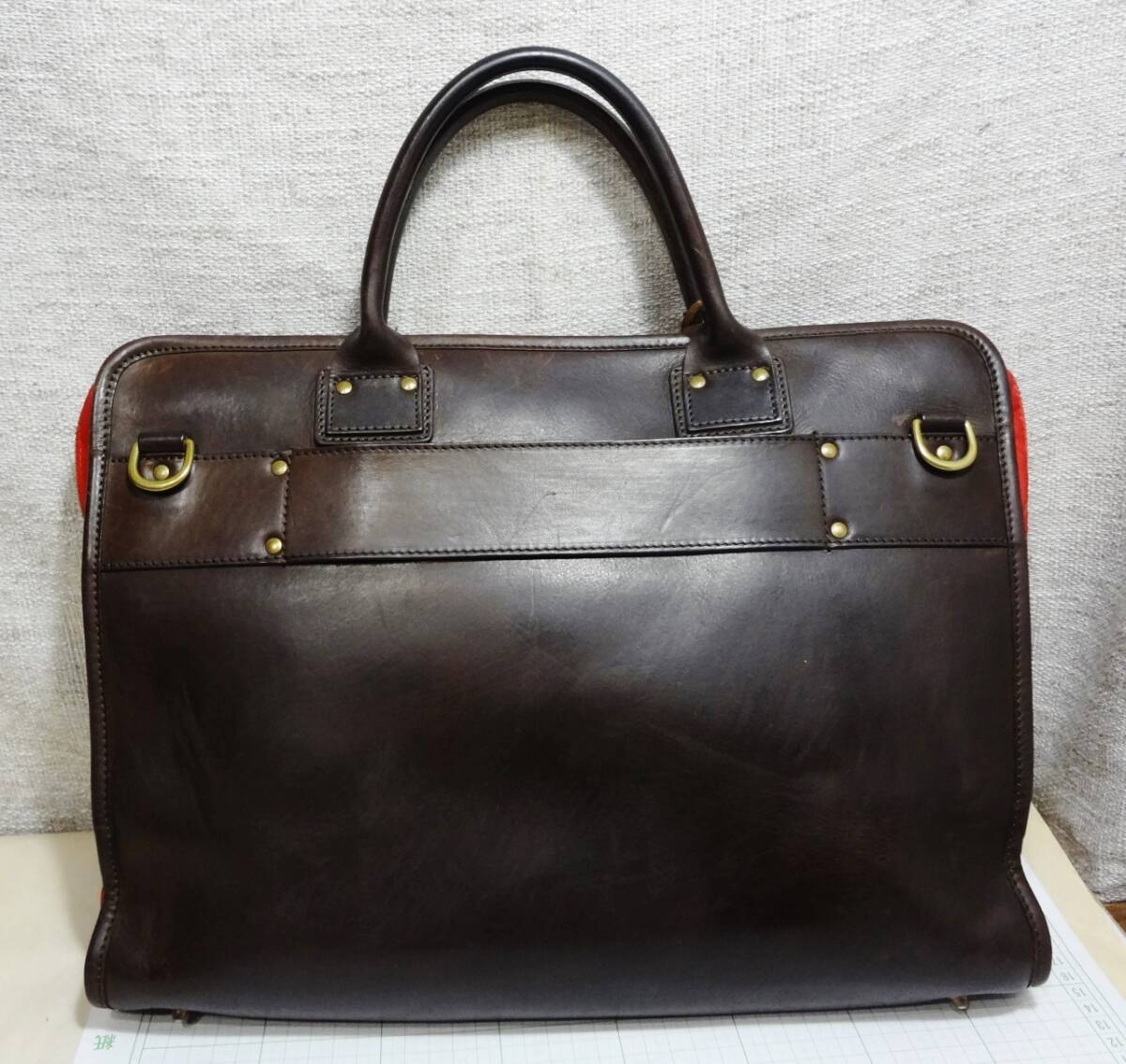 フェリージ 9884 ビジネスバッグ オールレザー ダークブラウン A4収納