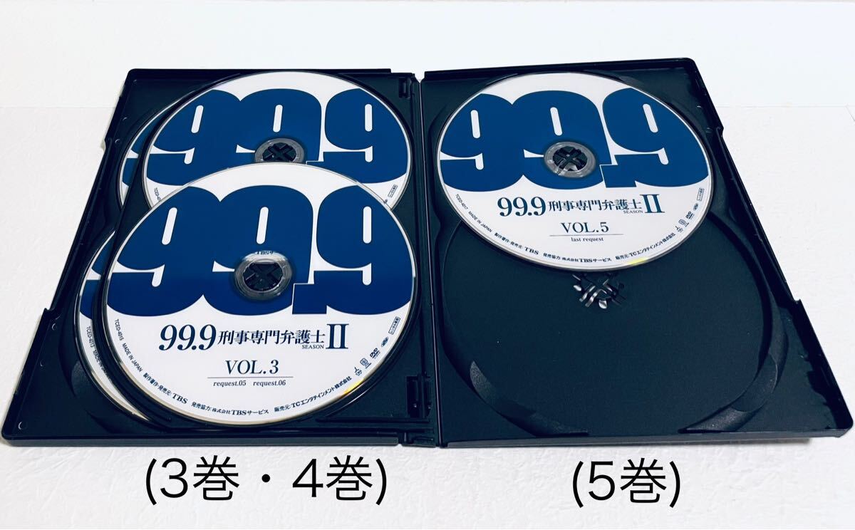 99 9 刑事専門弁護 SEASONII 【全5巻】レンタル版DVD 全巻セット 松本