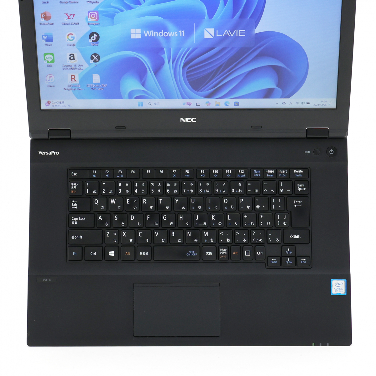 NEC PC-VKH19XZG4 第8世代i7-8650U SSD256GB メモリ16GB バッテリ良