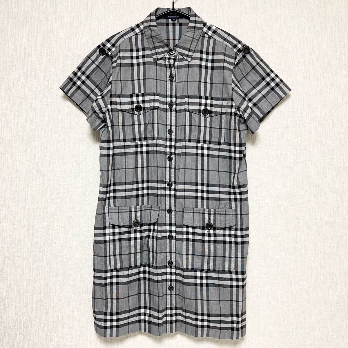 BURBERRY LONDON バーバリー ロンドン ノバチェック シャツ ワンピース