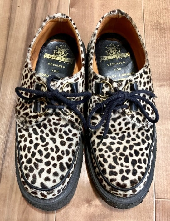 george cox ジョージコックス8961ハラコ ラバーソール レオパード 豹柄