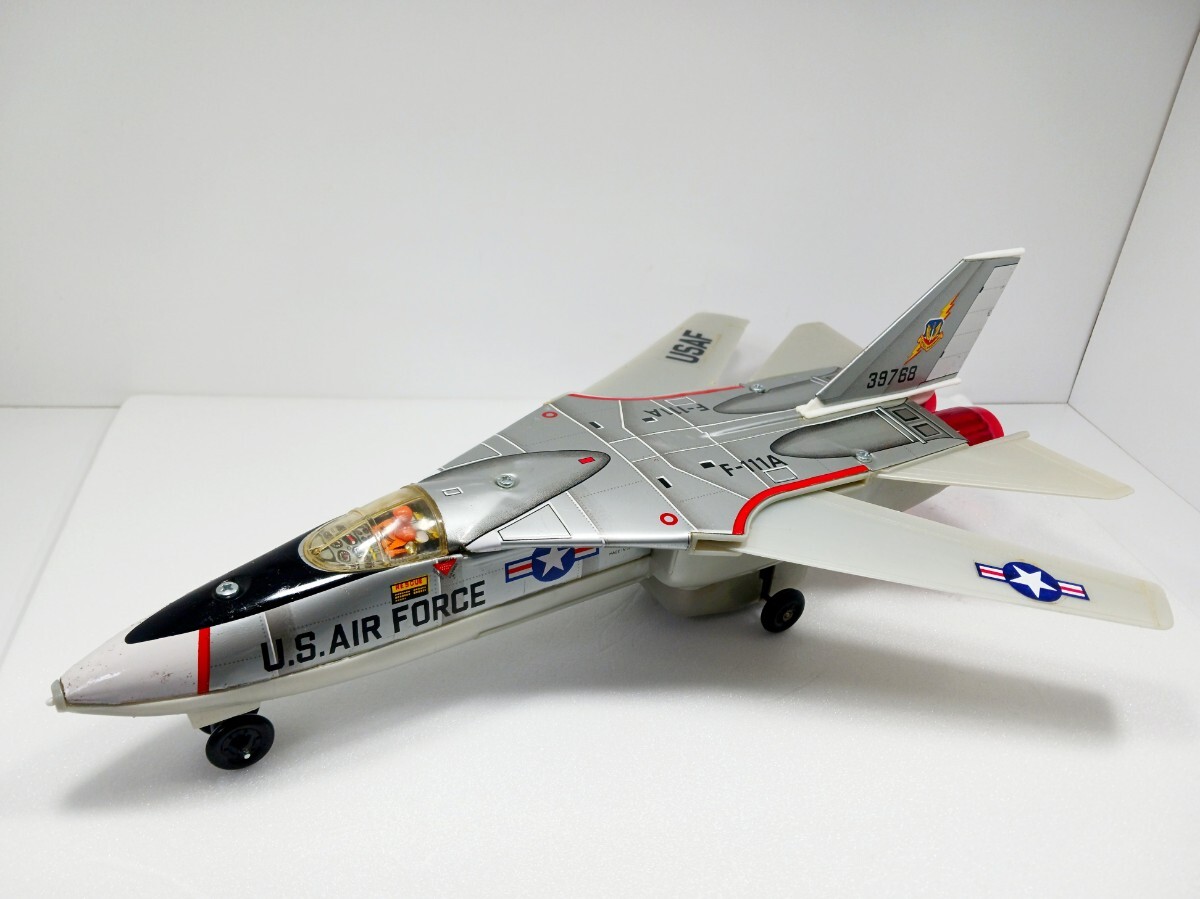 当時物 野村トーイ グラマン F111A ジェットファイター ブリキ｜Yahoo
