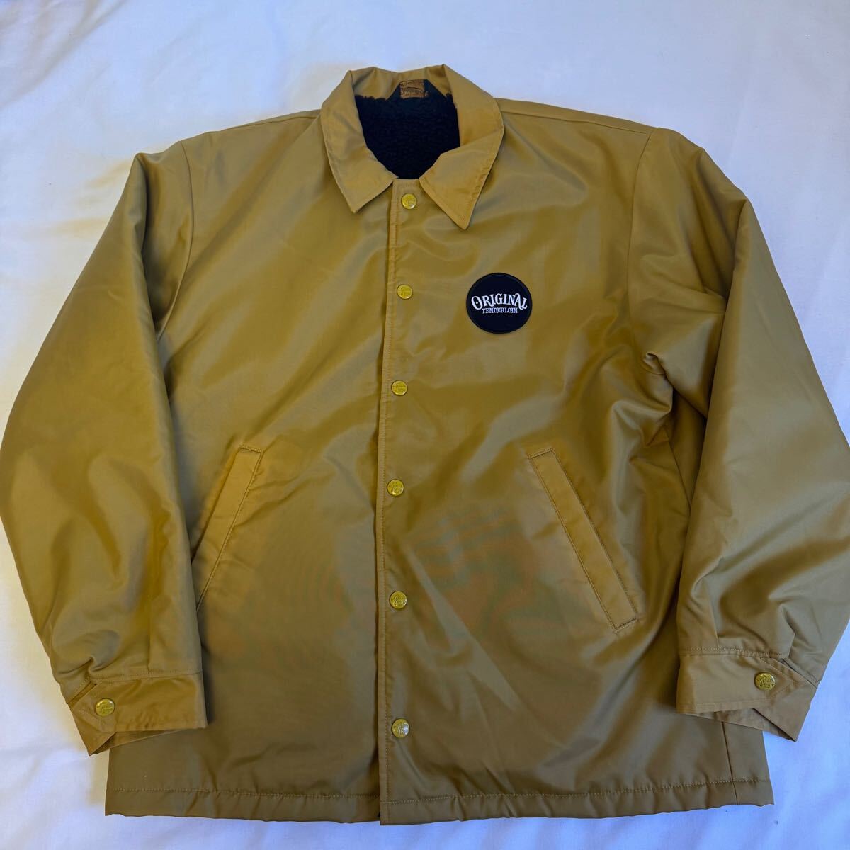 テンダーロイン コーチジャケット ナイロン S マスタード 黄 ボア