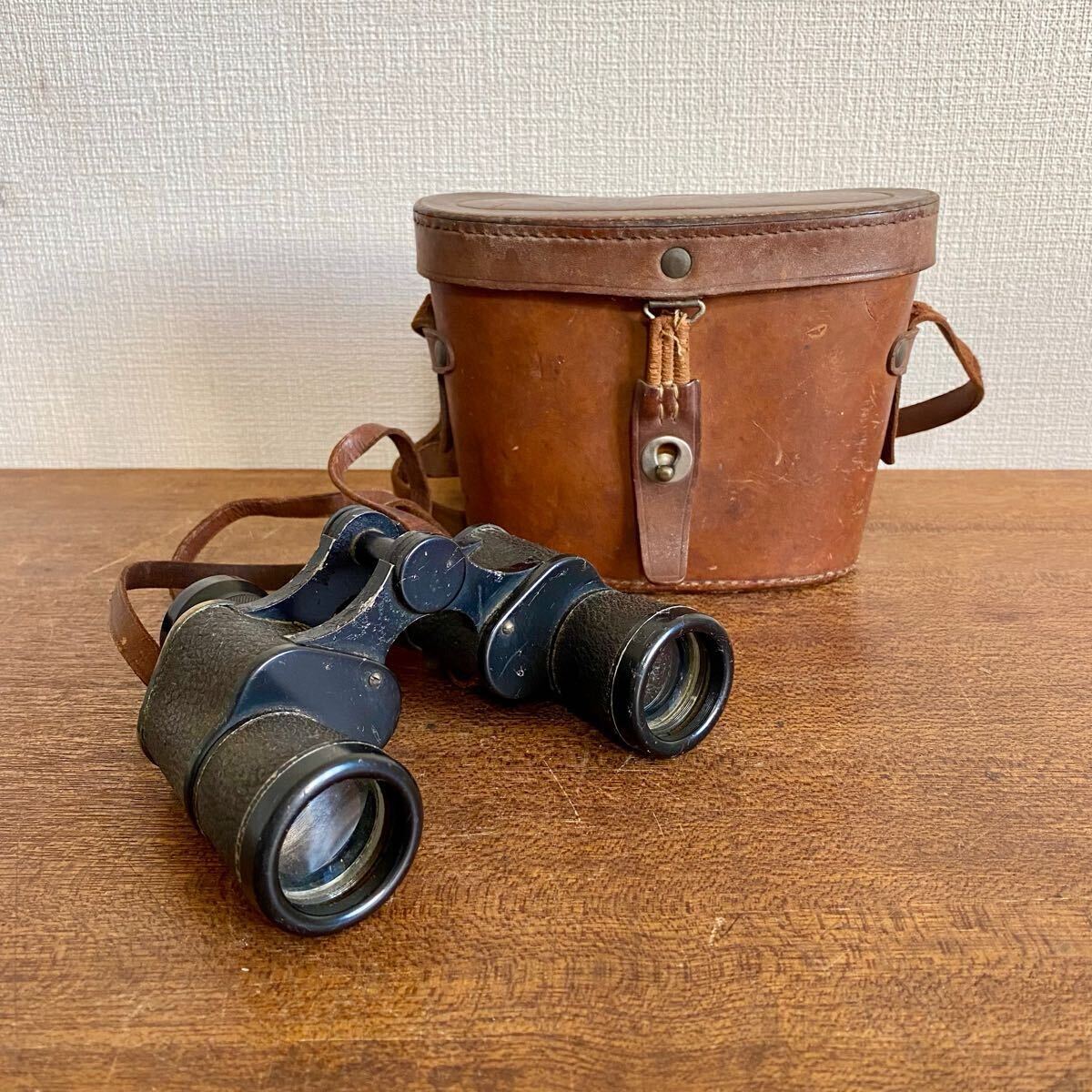 Yahoo!オークション - アンティーク 古い双眼鏡 レザーケース付き / オ