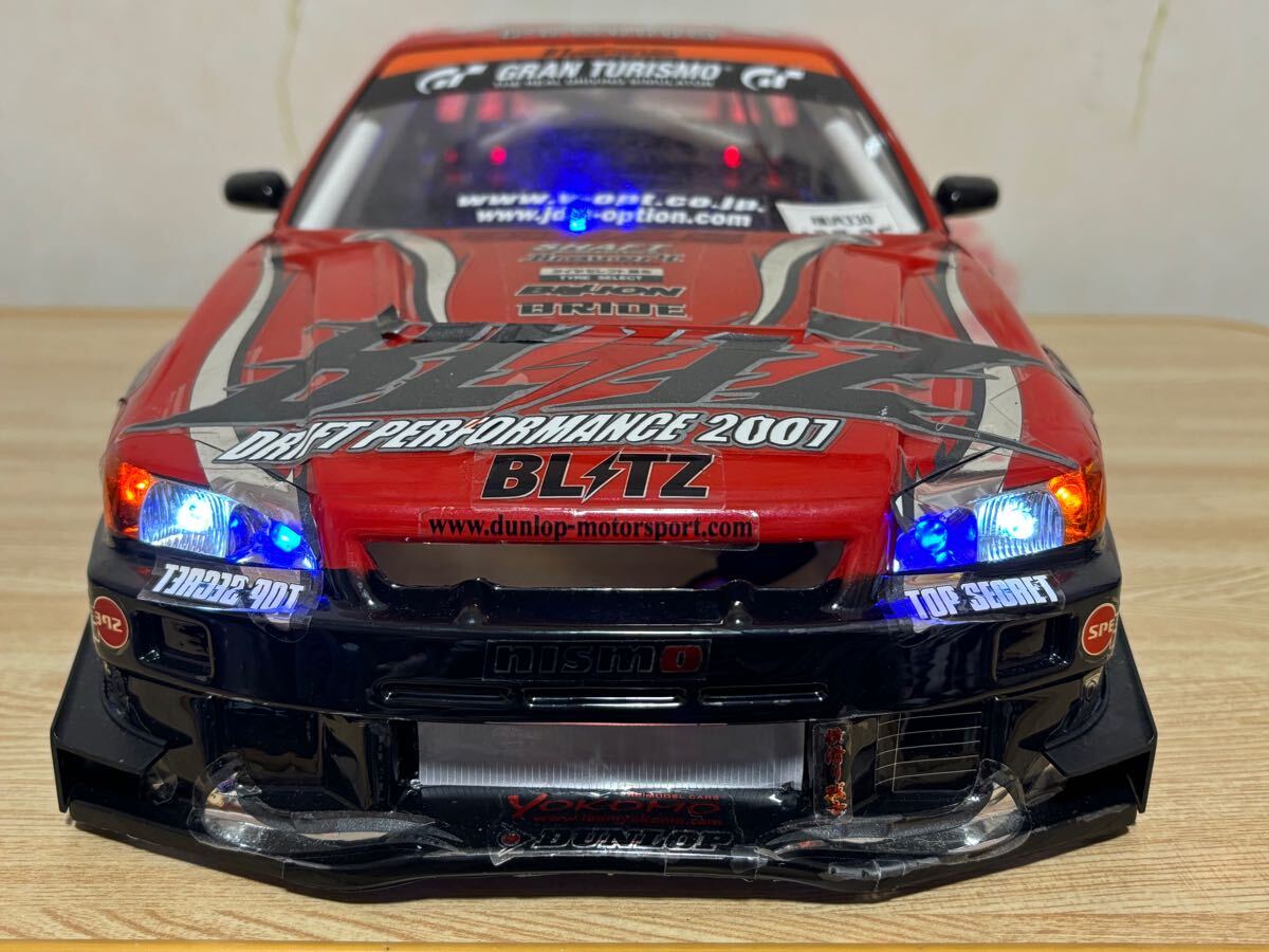送料無料 1/10 ヨコモ 日産 スカイライン ER34 LED付き ドリフト
