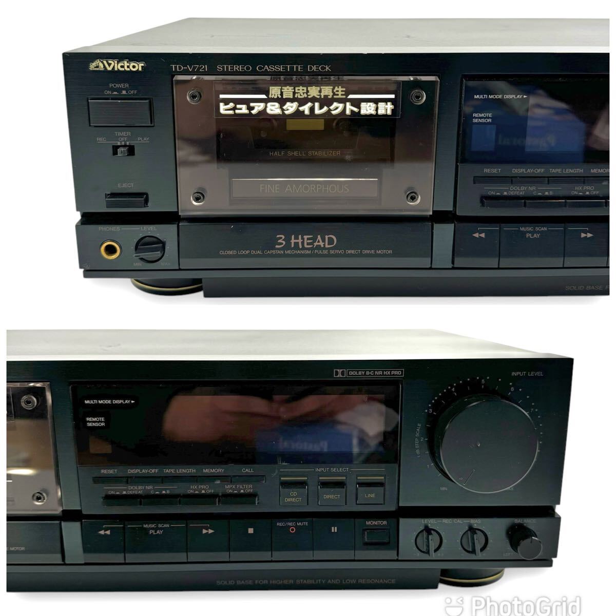 Victor Victor ビクター TD−V721 カセットデッキ ビクター 3ヘッド