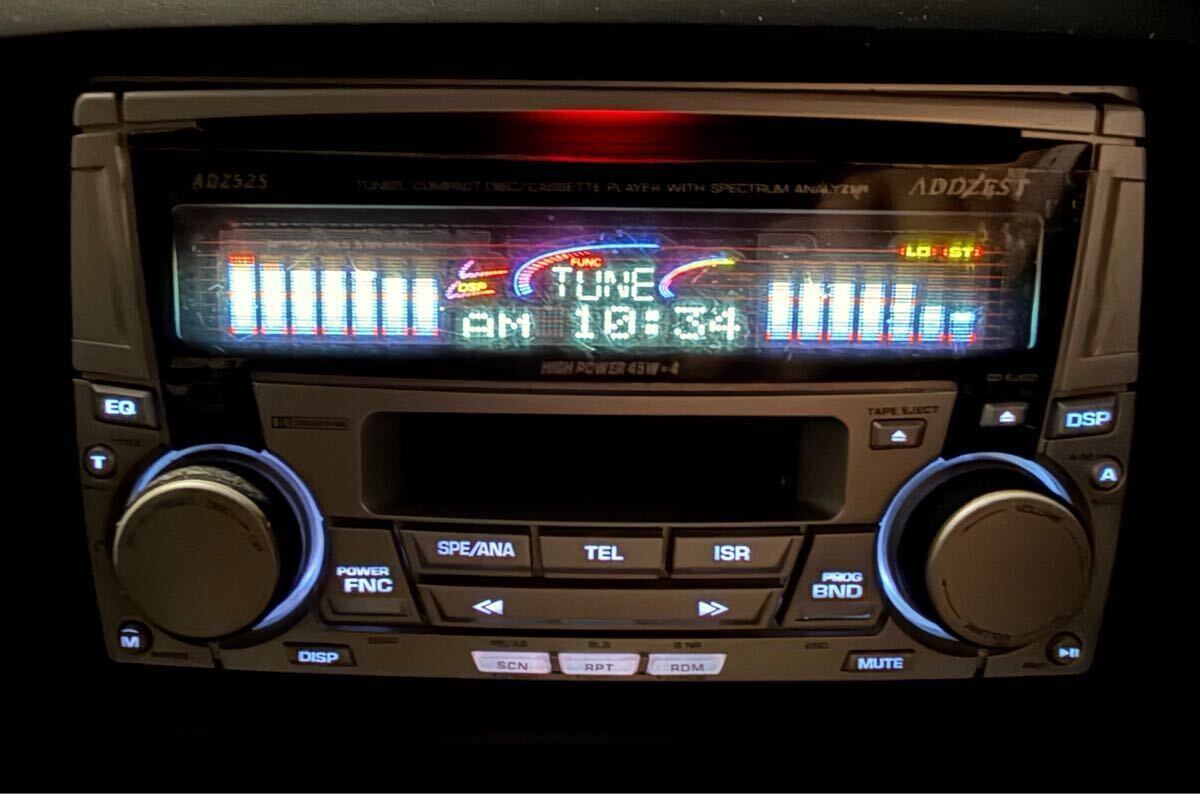 ADDZEST ADZ525 CD カセットデッキ DSPサラウンド スペアナ