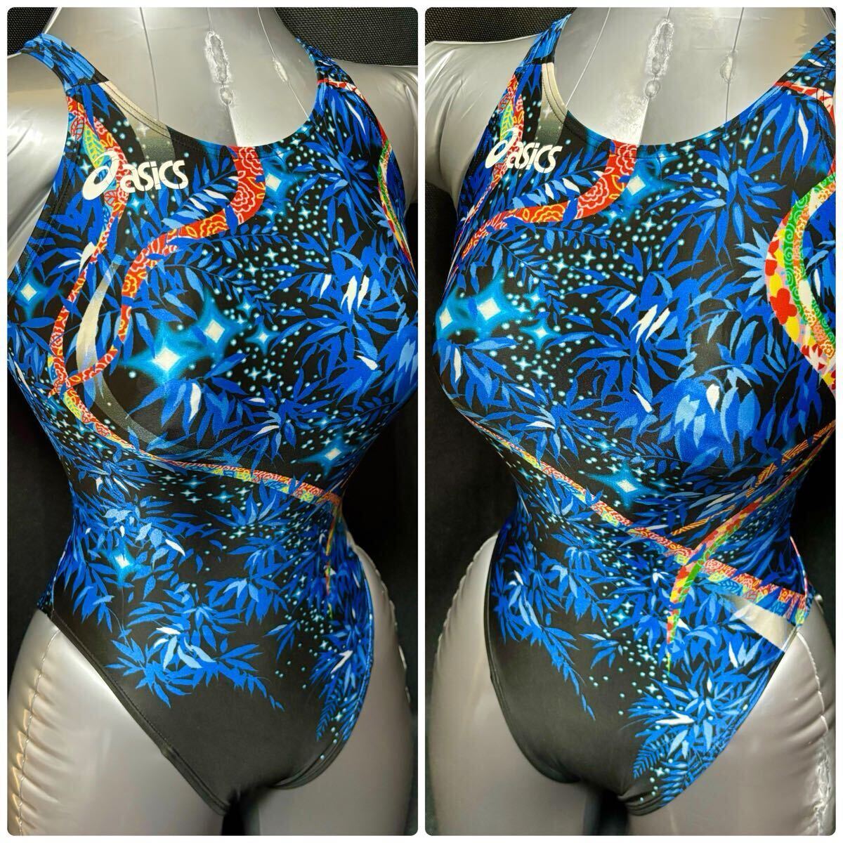 Yahoo!オークション - 【美品】アシックス ハイカット 競泳水着 Lサイ