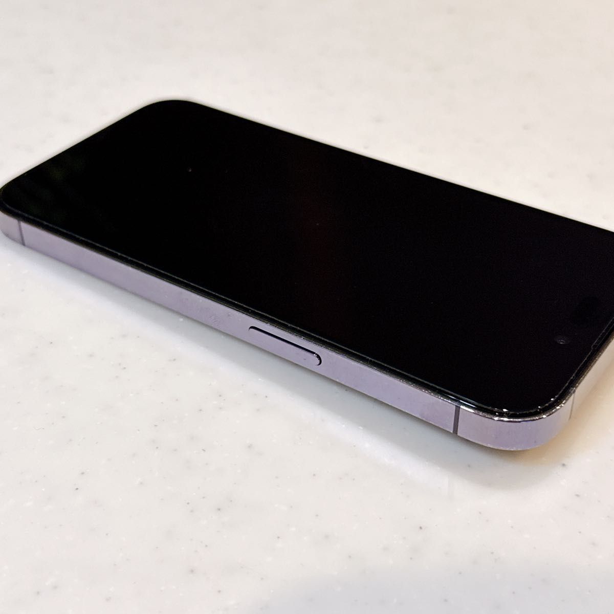 iPhone 14 Pro 256GB パープル 背面割れあり 動作問題なし Apple