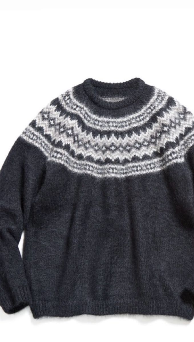 uniform experiment MOHAIR NORDIC CREWNECK KNIT ノルディック サイズ