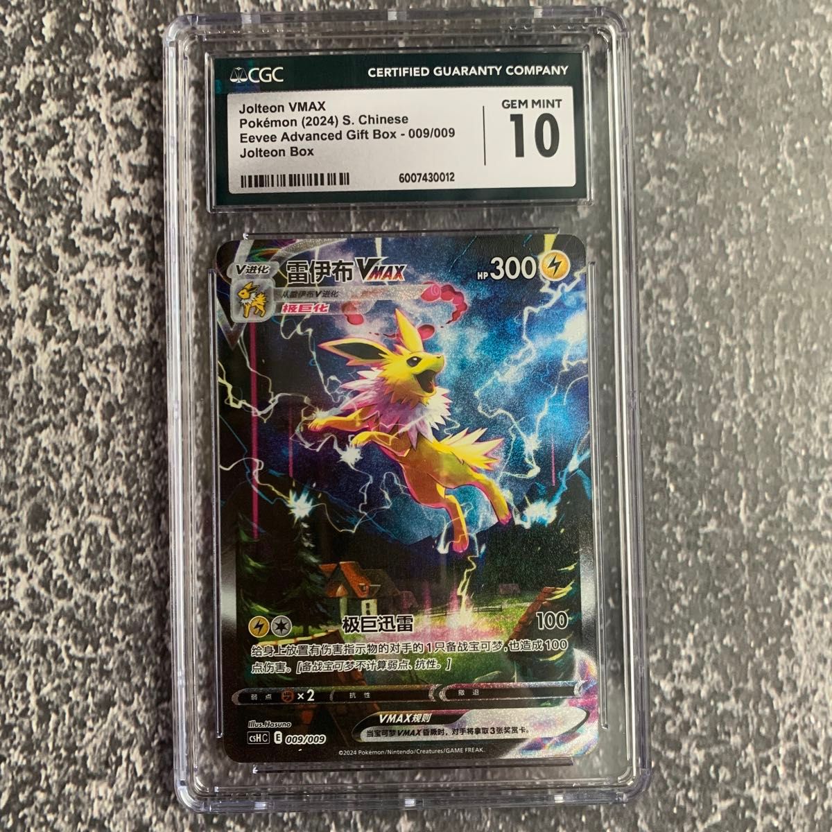 ポケモンカード サンダースVMAX cgc10 夏ポケカ 海外版 中国語｜Yahoo