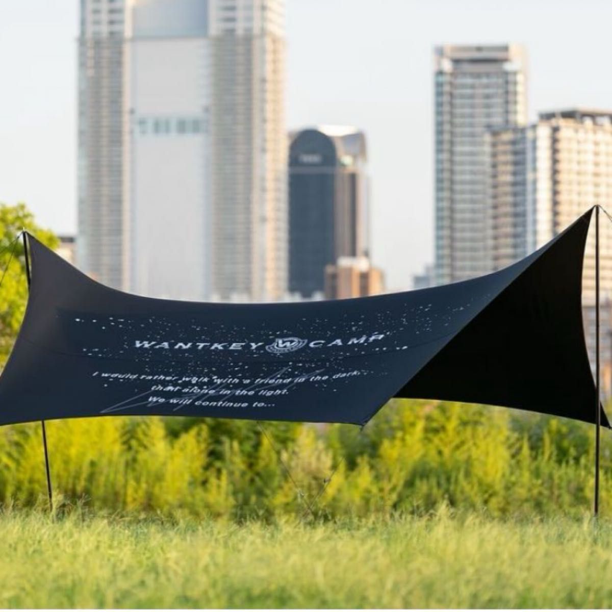 Mac one ×WANTKEY CAMP タープ＋W3 8 ROPE WANTKEY exclusive ロープ2