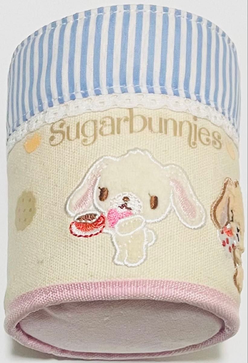 SUGARBUNNIES シュガーバニーズ ペン立て スタンド 水色 ボーダー