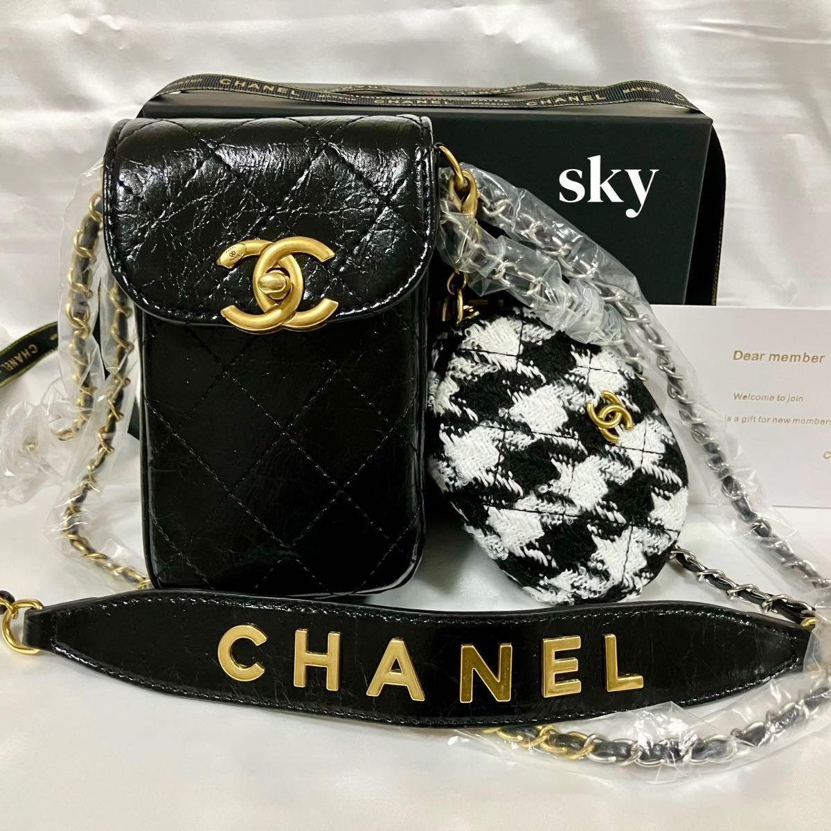 希少新品 シャネル ノベルティ CHANEL ショルダーバッグ スマホポーチ