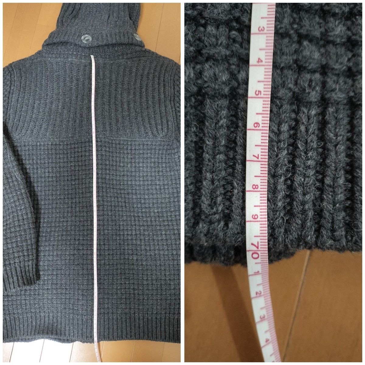 Bark バーク ダッフルコート ニット グレー サイズM｜Yahoo!フリマ（旧