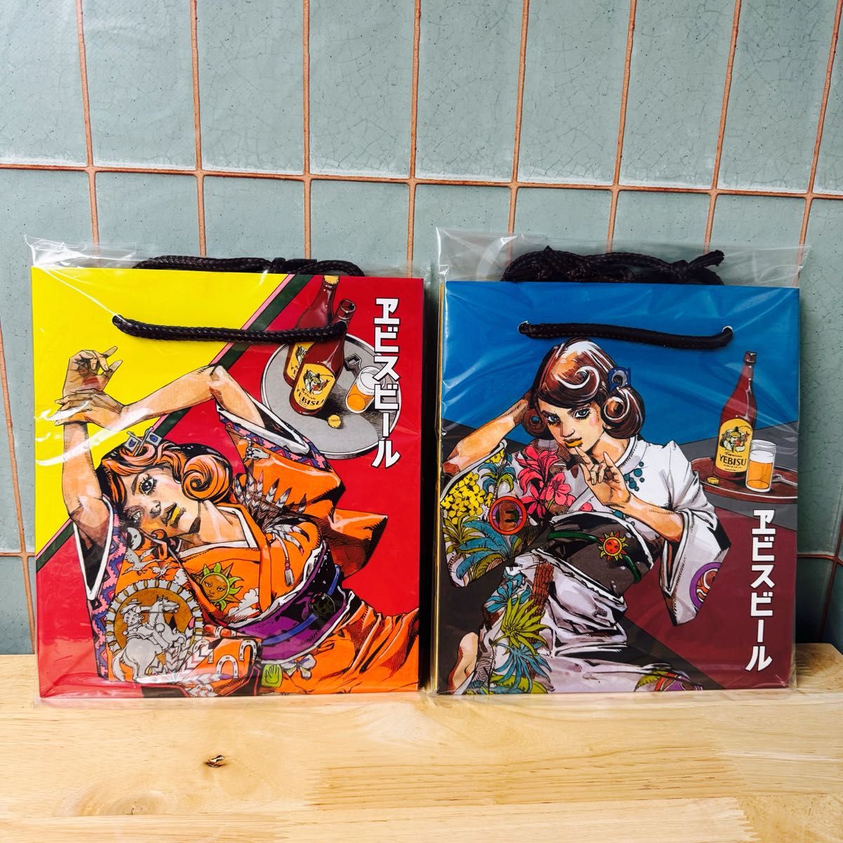 エビスビール 荒木飛呂彦 描き下ろし B2ポスター 4種セット ジョジョ