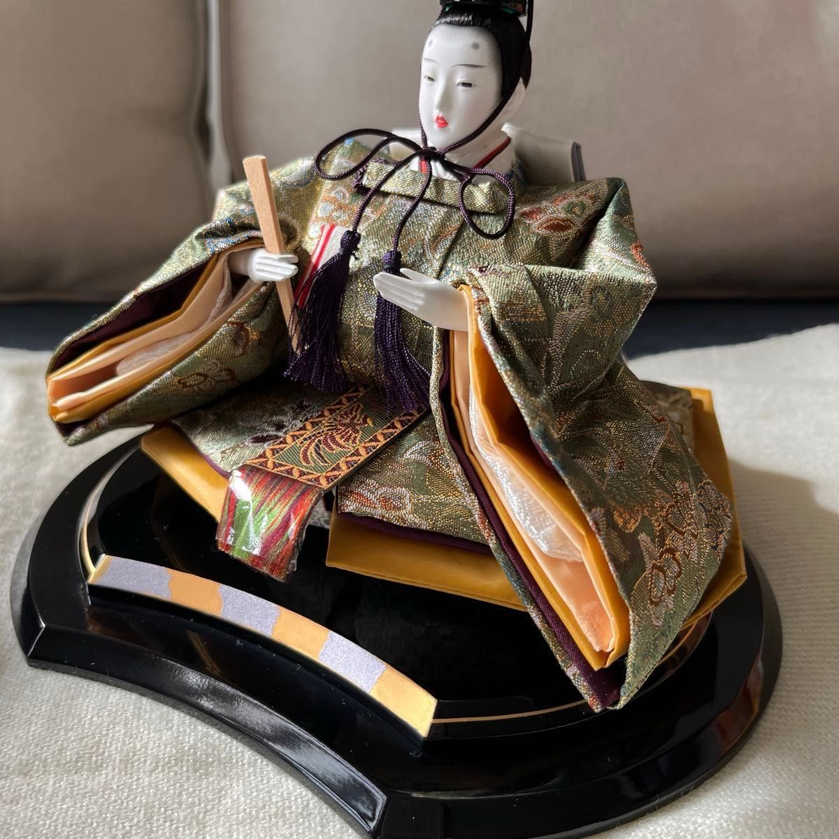 秀月「平安絵巻雛①」お代理様とお雛様 雛人形のみ 雛人形すてき