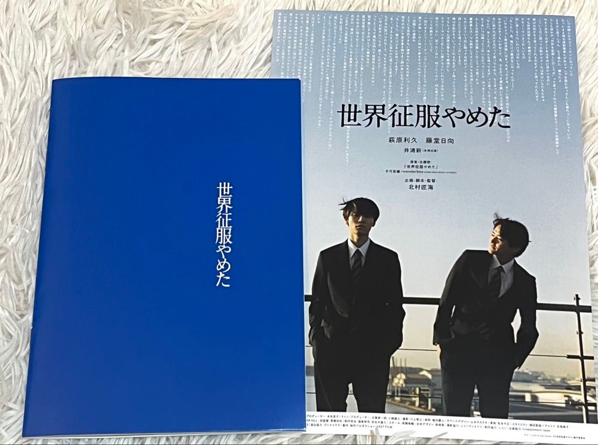 北村匠海監督 世界征服やめた パンフレット フライヤー付き｜Yahoo