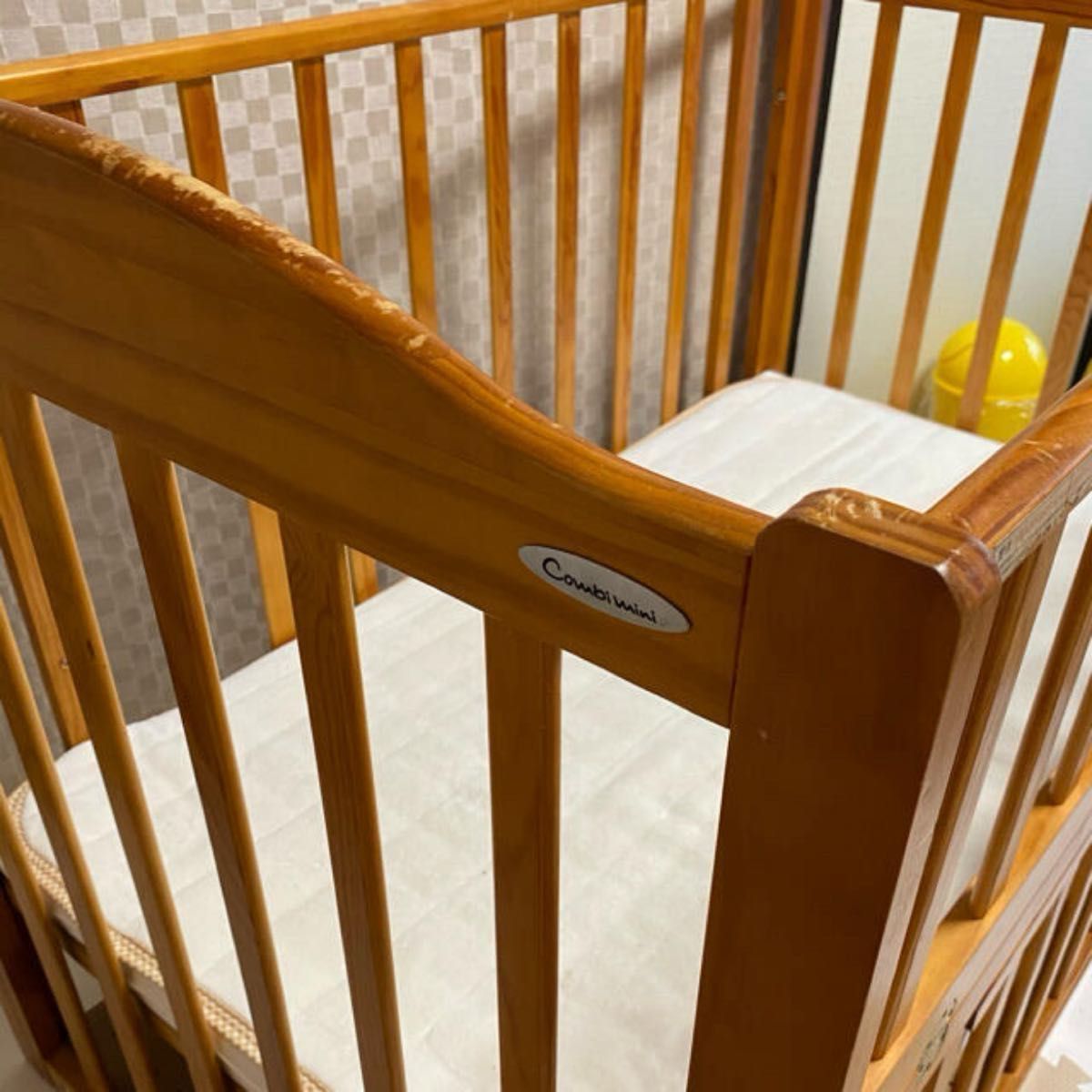 combi mini木製ベビーベッド+マットレスとおまけ付｜Yahoo!フリマ（旧