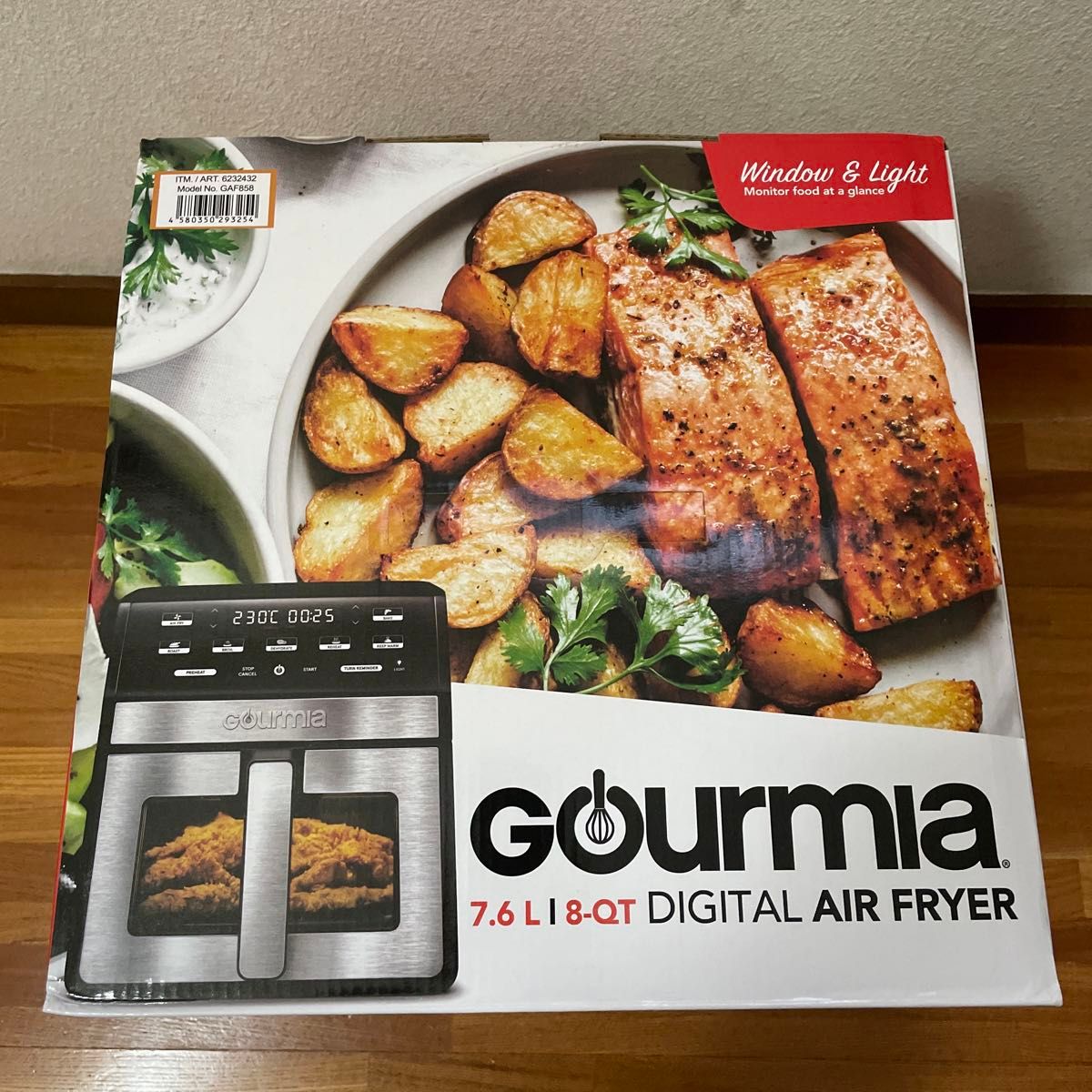 新品未開封】 GOURMIA 窓付き グルミア デジタル エアーフライヤー 7