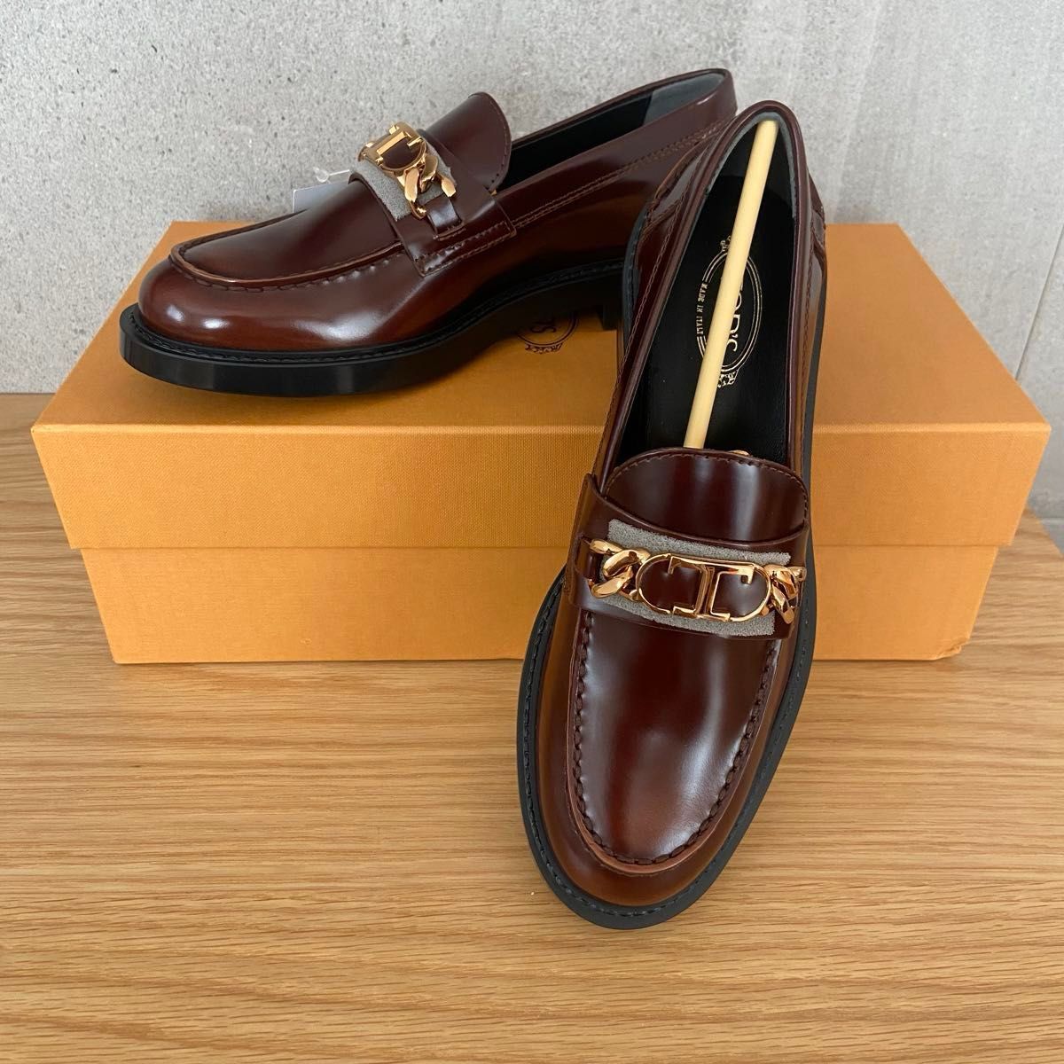 TOD'S トッズ ローファー Tチェーン タイムレス 35(22~22 5cm