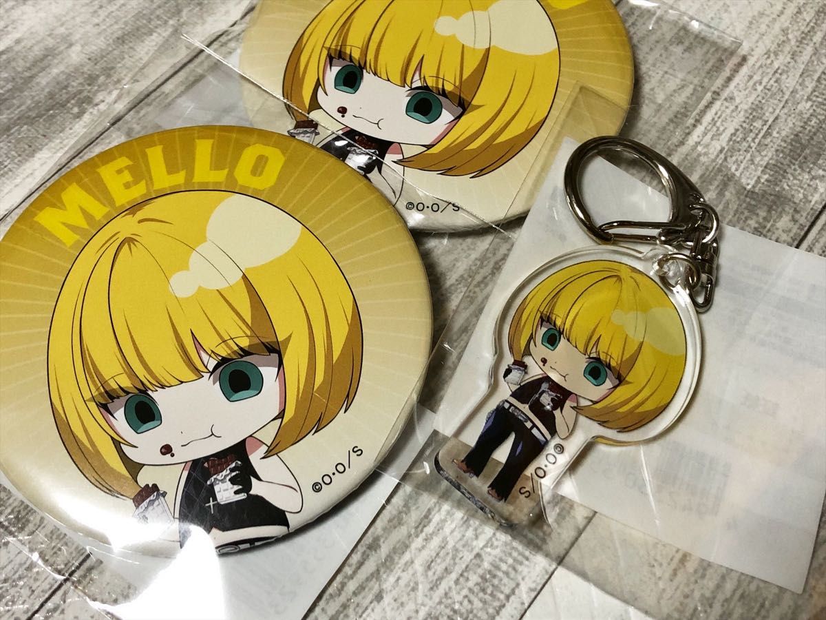 くじ引き堂 デスノート ちびキャラ メロ 缶バッジ アクリル