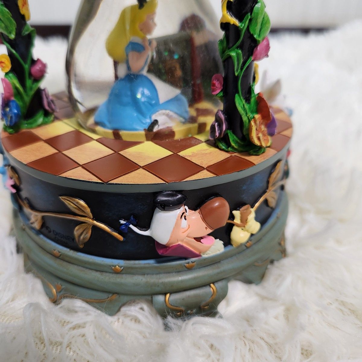 激レア】不思議の国のアリス スノードーム オルゴール ライト 25周年