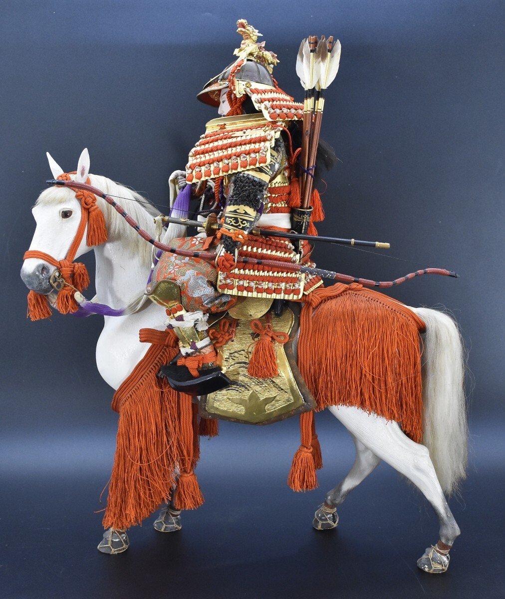 アンティーク 明治 大木平蔵 五月人形 武者人形 大将人形 古い五月人形