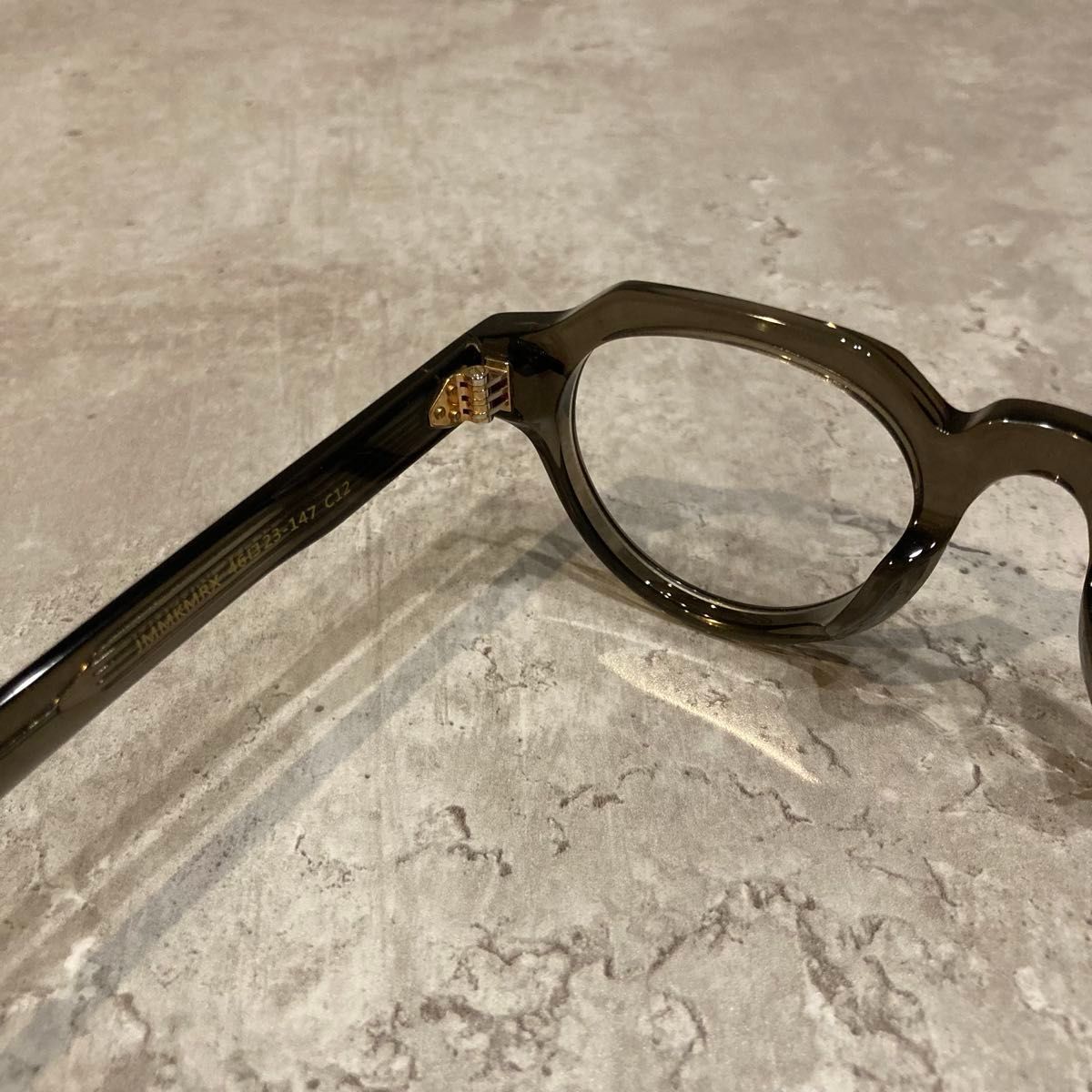 アセテートクラウンパント 眼鏡フレーム ヴィンテージ風 伊達メガネ