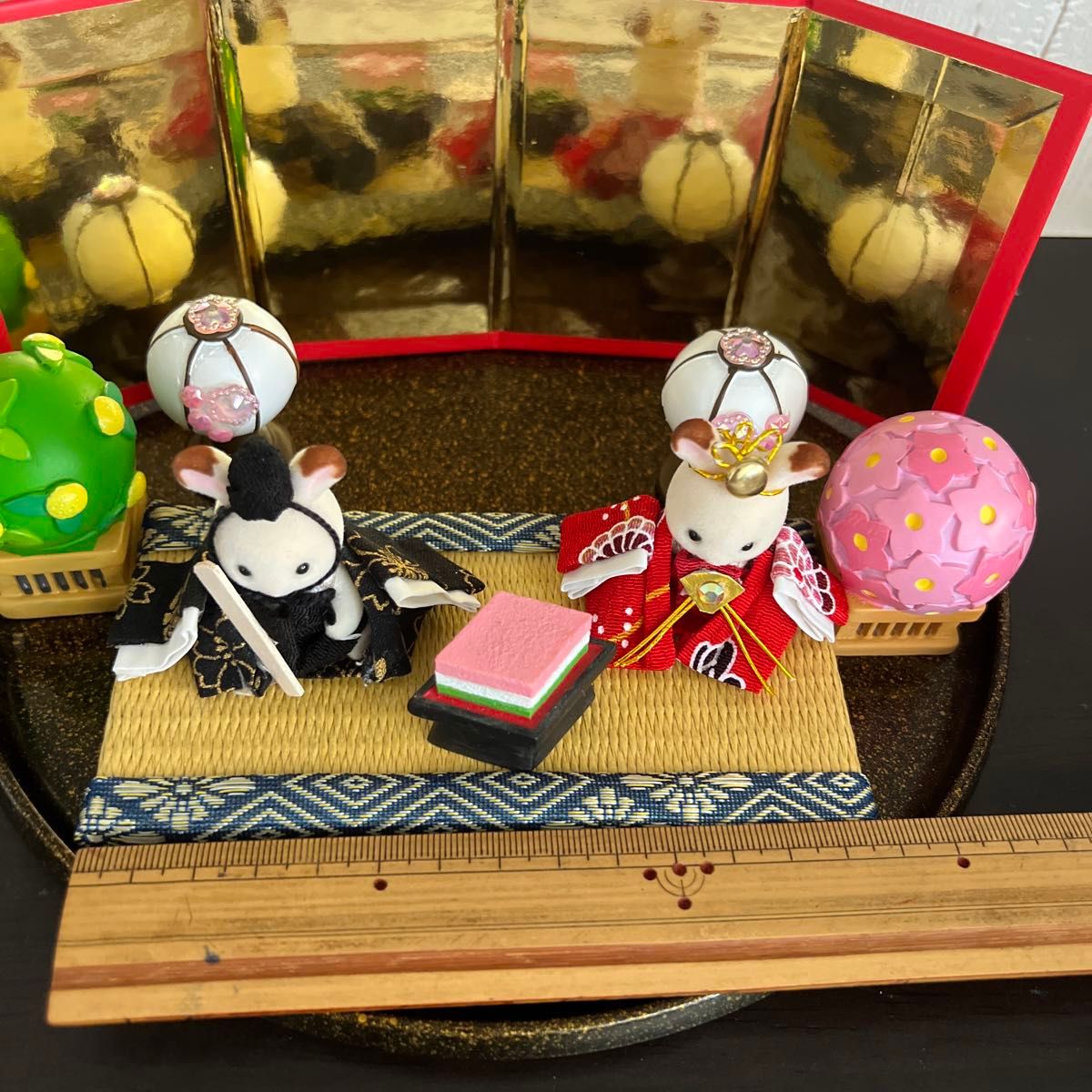 シルバニアファミリー おひなまつり ハンドメイド フルセット ひな人形