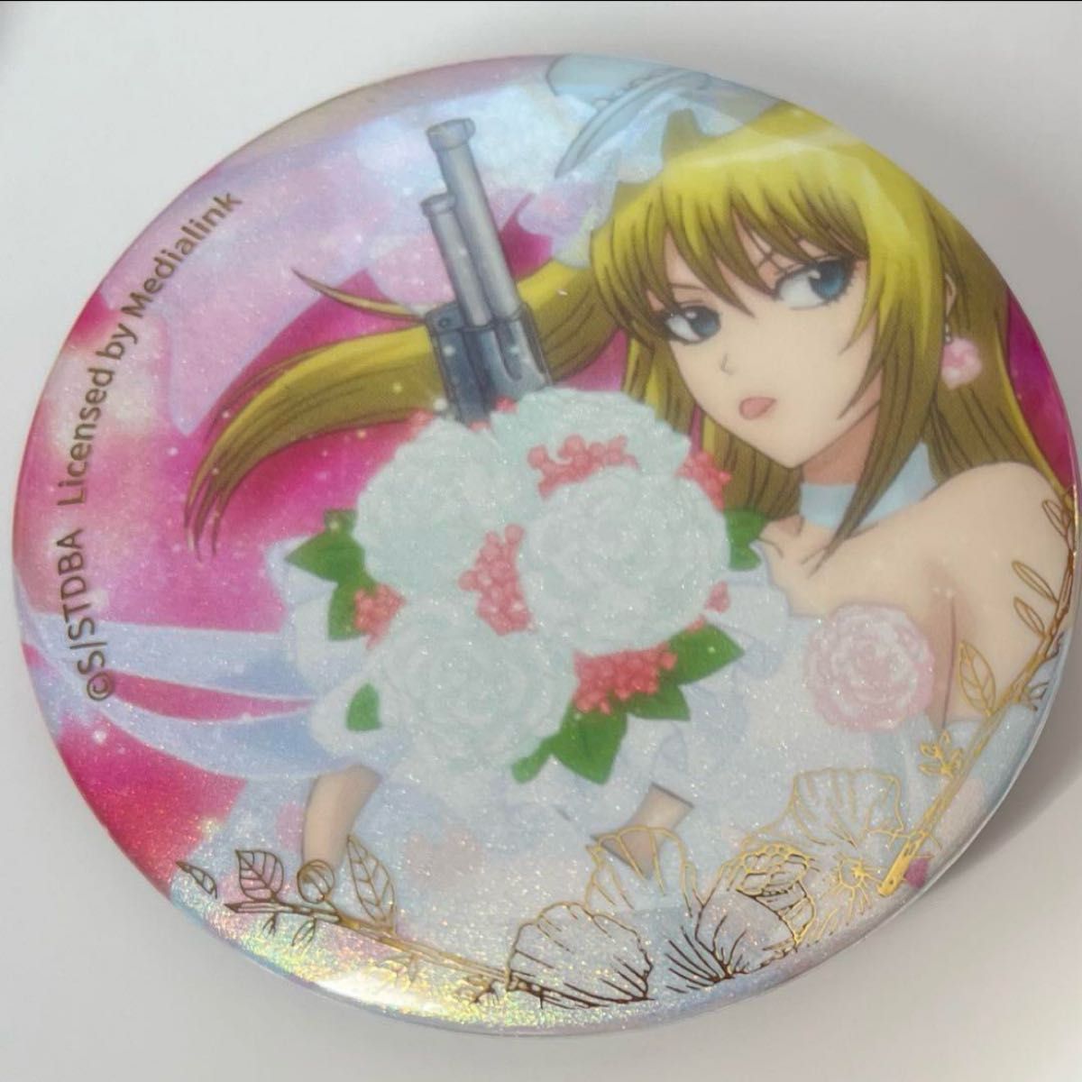 銀魂 缶バッジ グリッター缶バッジ 来島また子 中国 また子 反抗声明