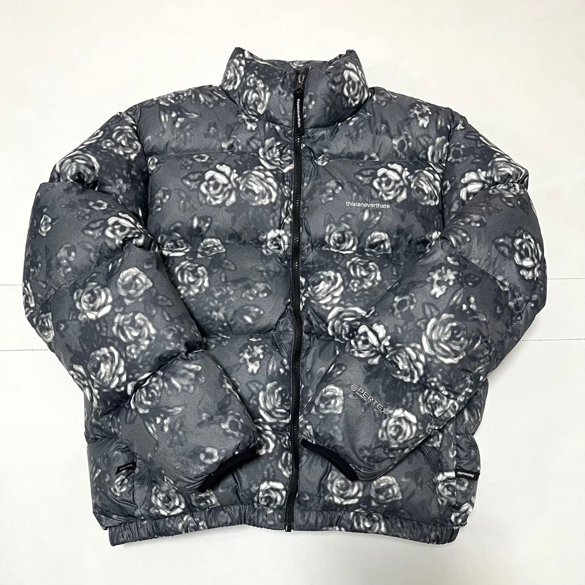 美品】thisisneverthat ネバザ 花柄ダウンジャケット グレー｜Yahoo