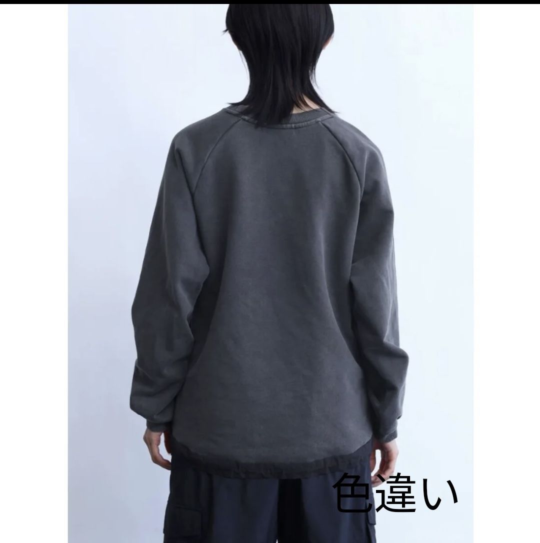 ヤマダヤ LASUD MILITARY ヴィンテージライク刺繍ロゴスウェット