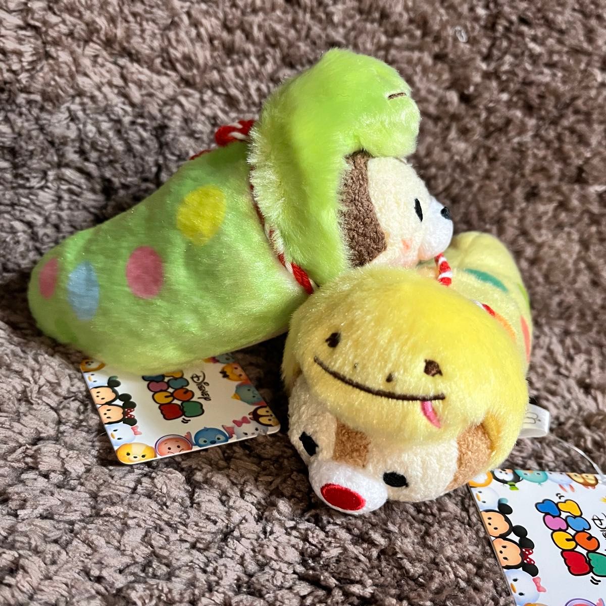 ディズニー ツムツム 干支 チップとデール 着ぐるみ お正月 2025 巳年