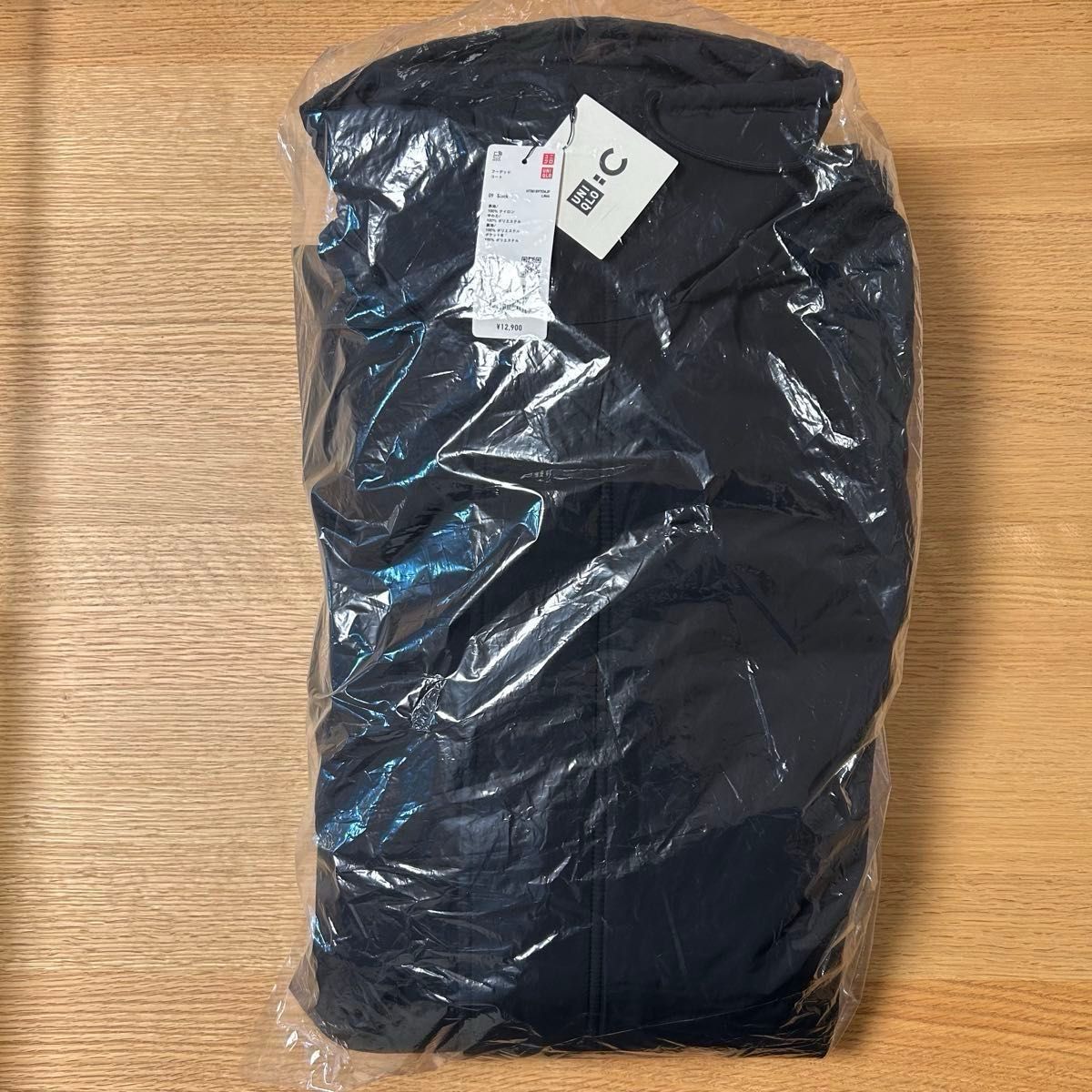 新品・未使用】UNIQLO C /ユニクロシー フーデッドコート 黒 Lサイズ