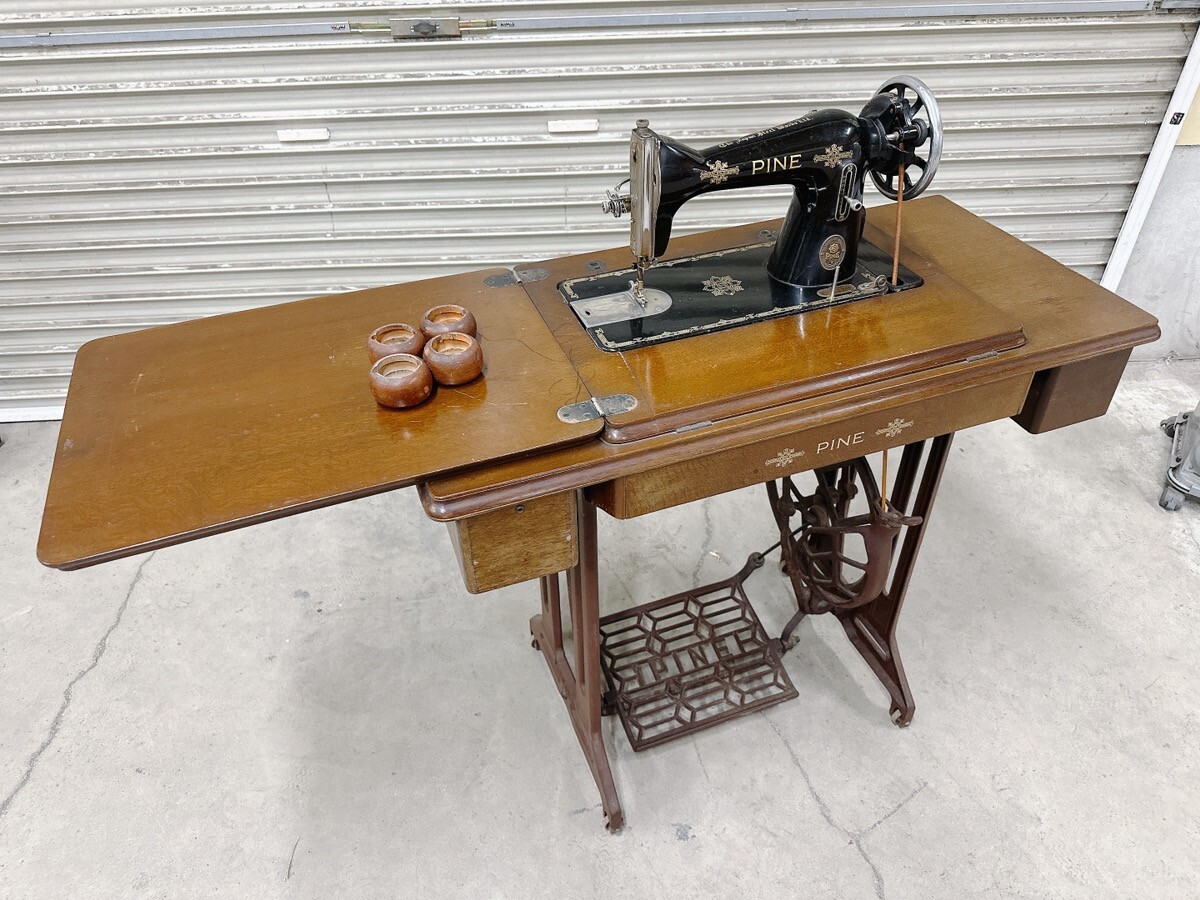 Yahoo!オークション - ジャンク PINE パイン 足踏みミシン アンティー
