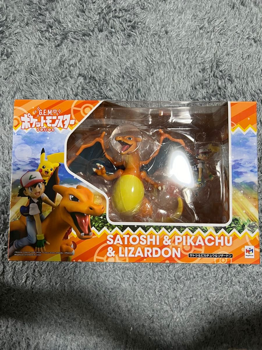 g e m サトシ&リザードン&ピカチュウ フィギュア 開封品 ポケモン