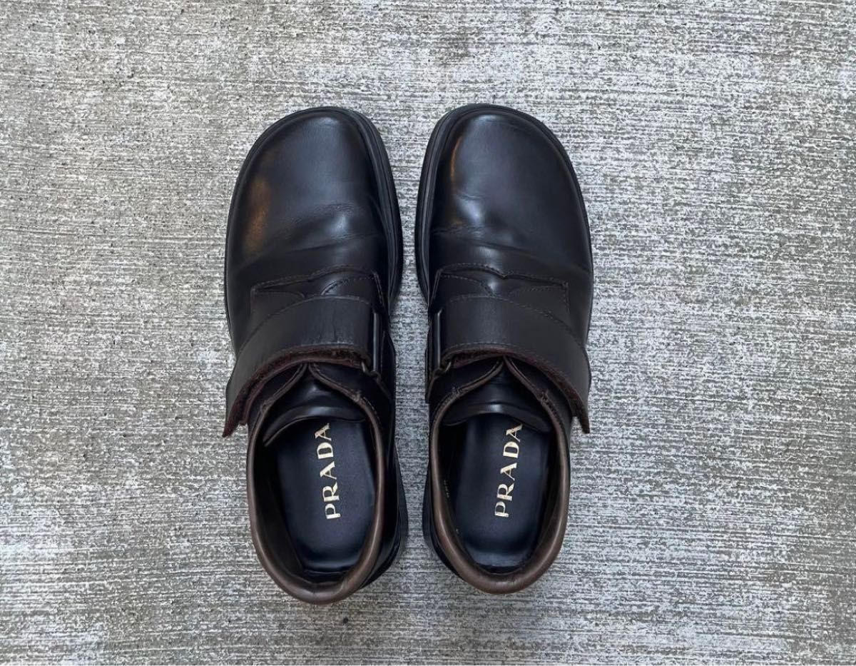 prada 99aw square toe lether shoes プラダアーカイブ｜Yahoo!フリマ